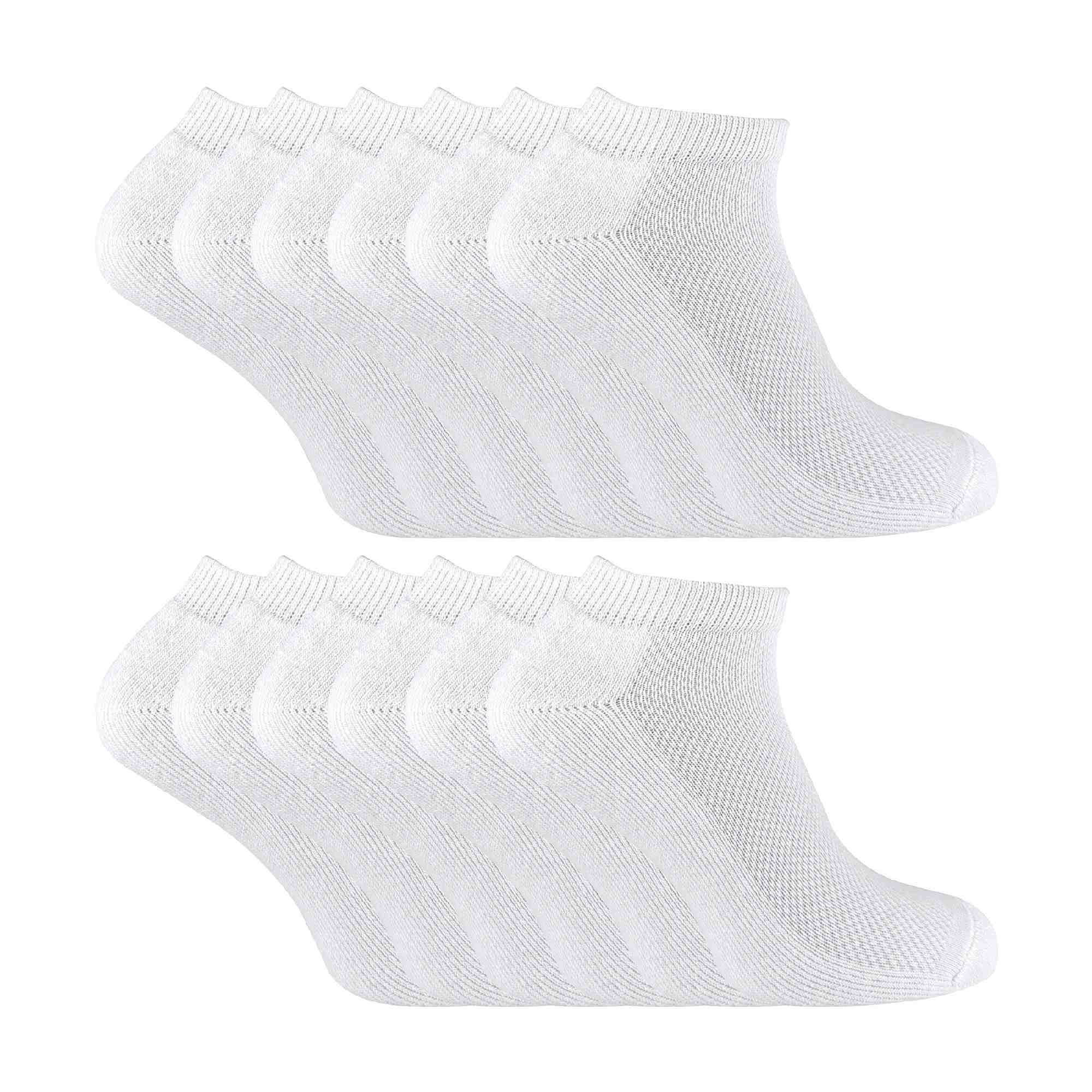 12 Pack Boys & Girls Breathable Bamboo Low Cut Running Socks