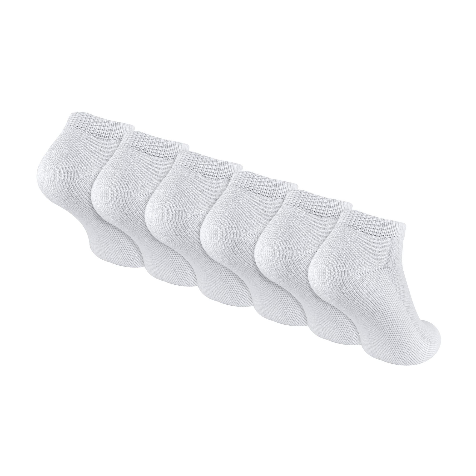 6 Pack Boys Breathable Soft Bamboo Trainer Socks Ideal for PE