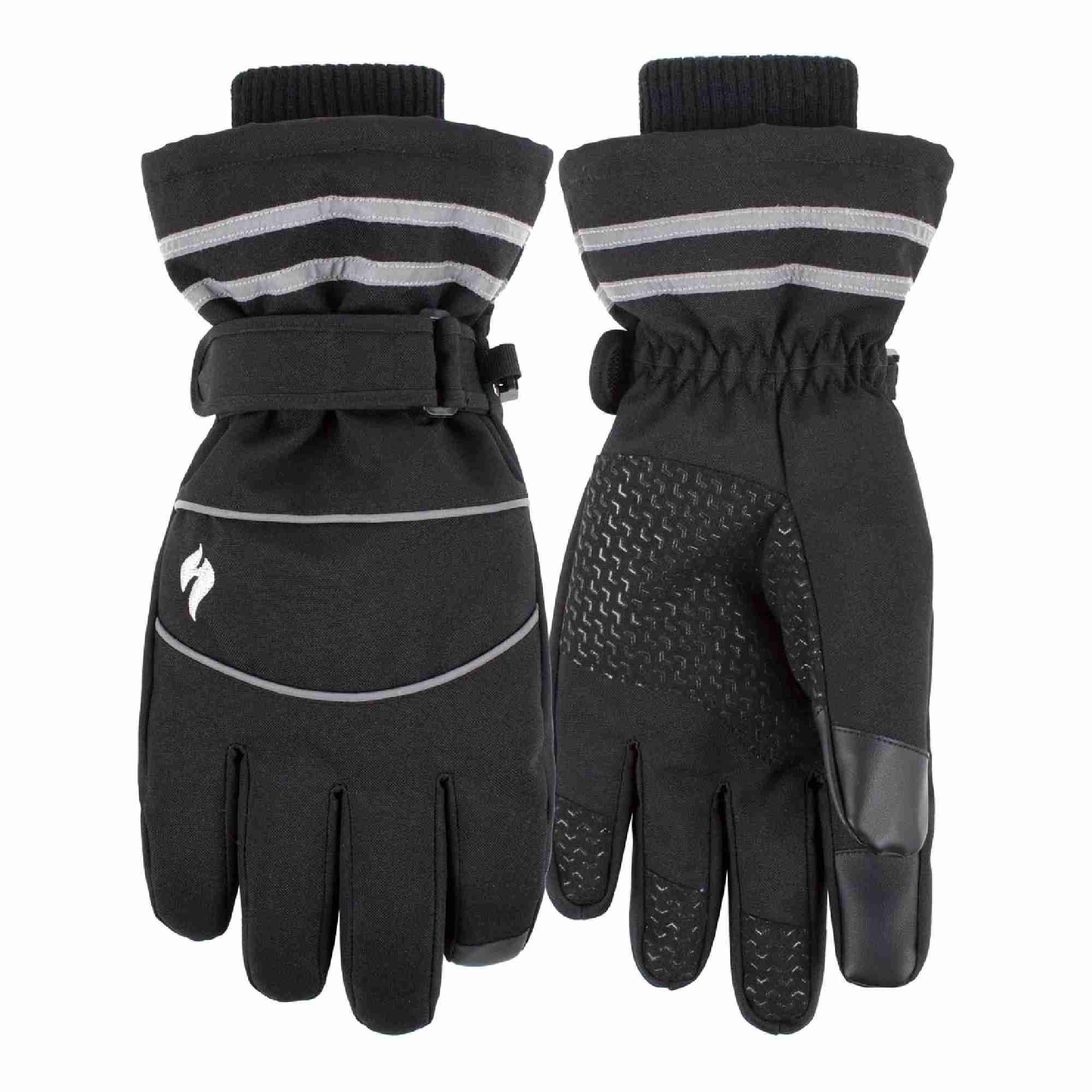 Mens Hi Vis Reflective Thermal Work Gloves with Touchscreen Fingertips