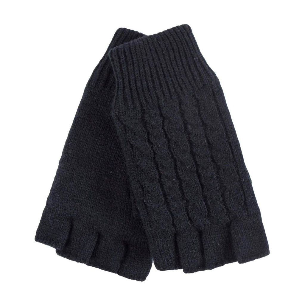 Ladies Cable Knitted Winter Thermal Fingerless Gloves