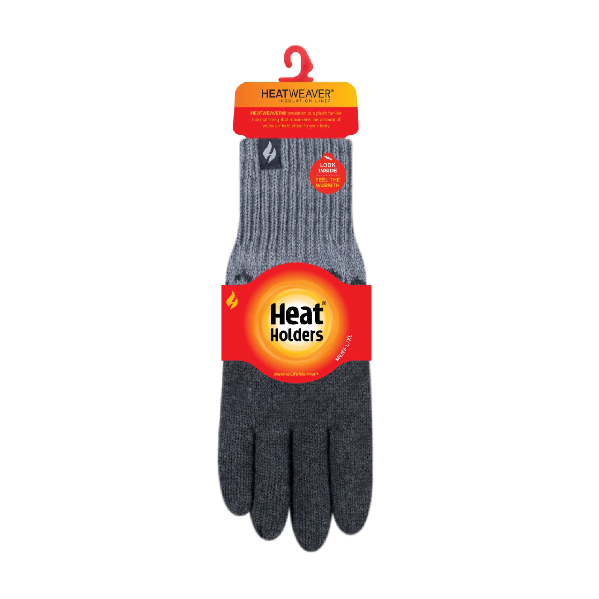Mens Patterned Fleece Lined Thermal Gloves for Winter