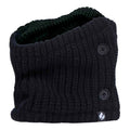 Ladies Fleece Thermal Neck Warmer Scarf Snood with Button