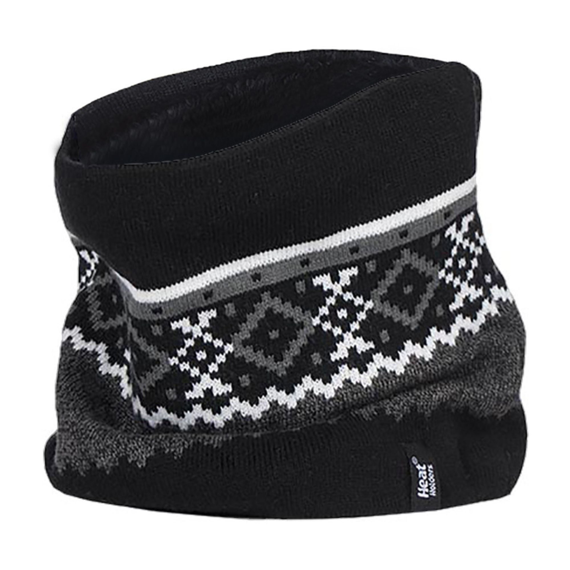 Mens Fairisle Fleece Lined Thermal Neck Warmer