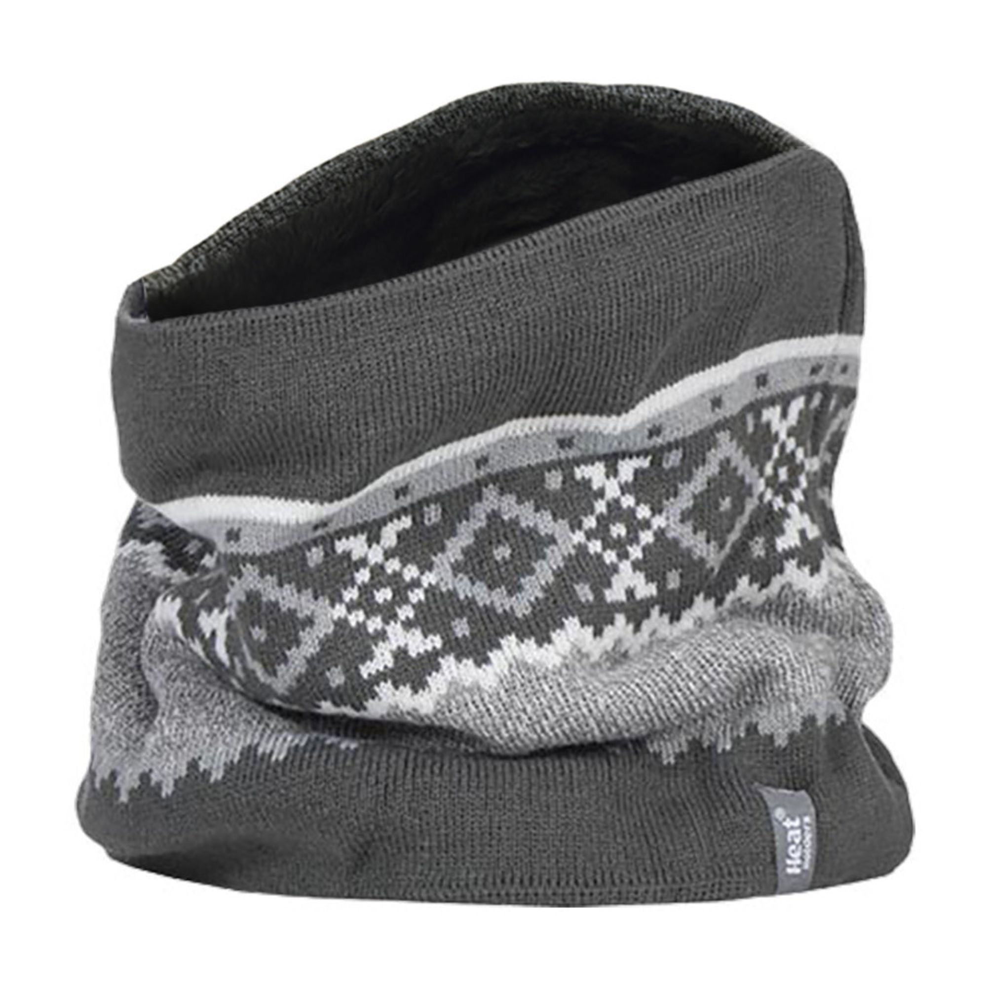Mens Fairisle Fleece Lined Thermal Neck Warmer