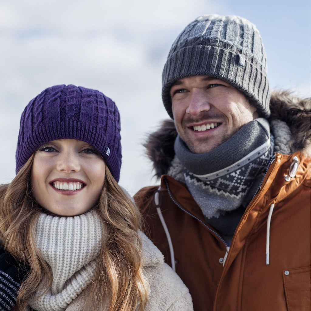 Mens Fairisle Fleece Lined Thermal Neck Warmer
