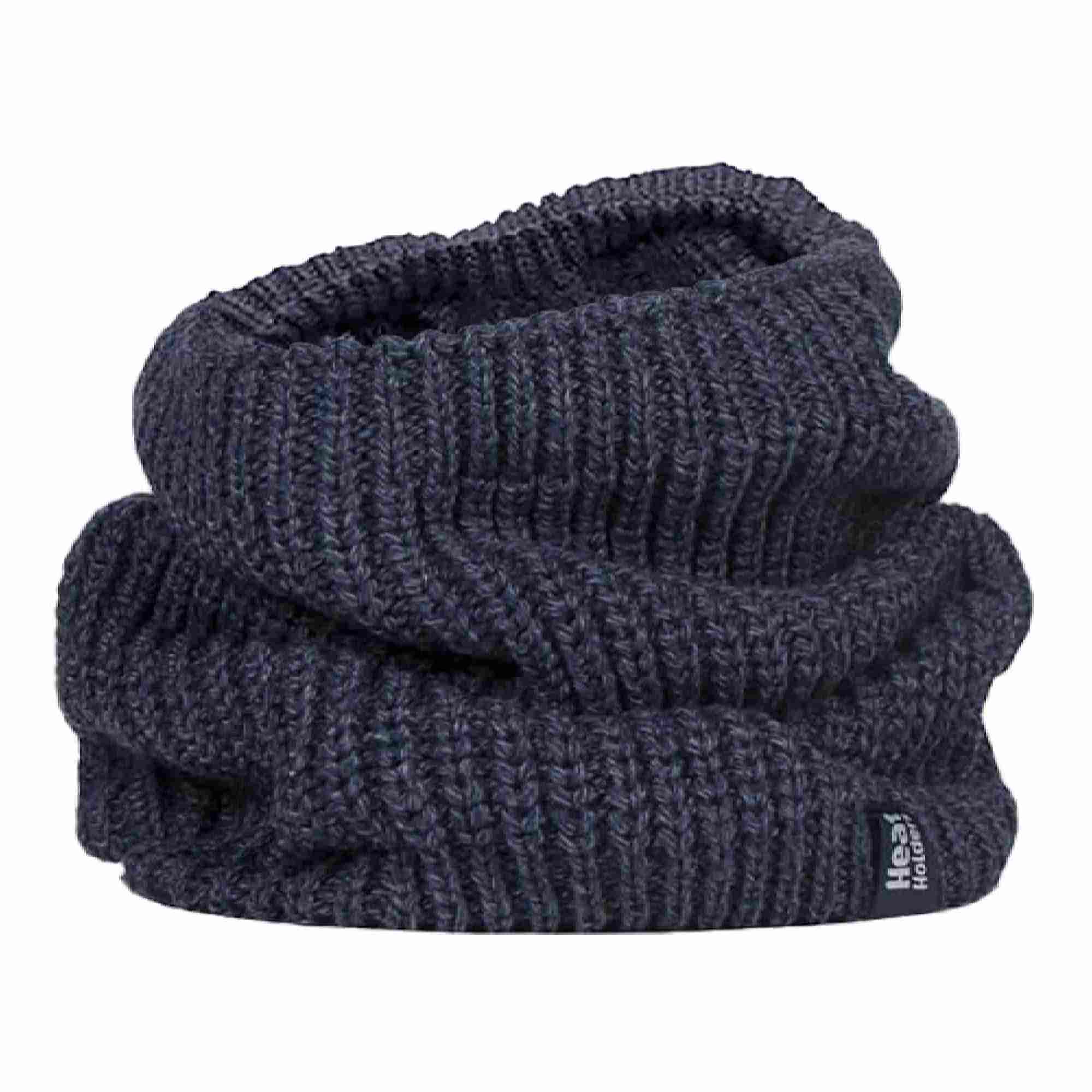 Mens Winter Warm Fleece Lined Chunky Knit Thermal Neck Warmer