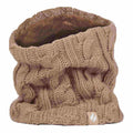 Ladies Cable Knit Winter Fleece Lined Thermal Neck Warmer