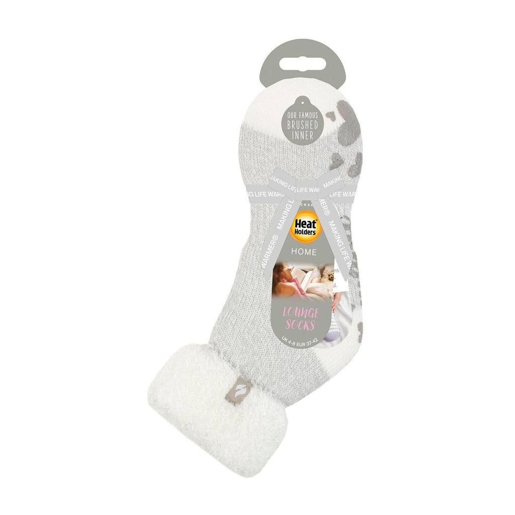Ladies Ribbed Cuff Thermal Bed Socks for Lounging Around