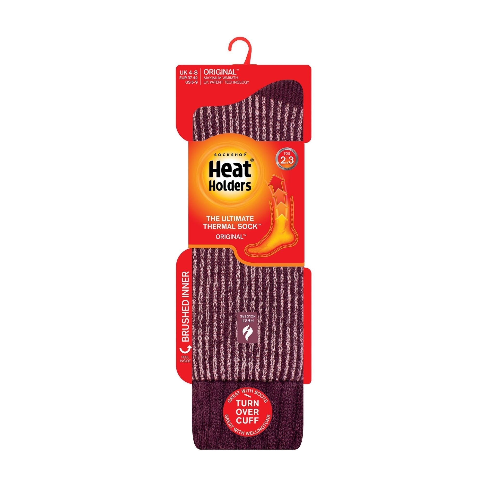 Ladies Thick Winter Warm Knee High Ribbed Thermal Boot Socks