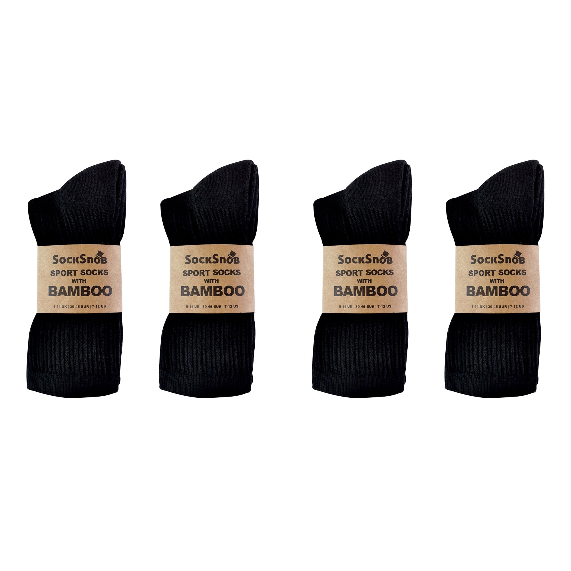 Mens Bamboo / Organic Cotton Running Sport Socks (Multipack Options)