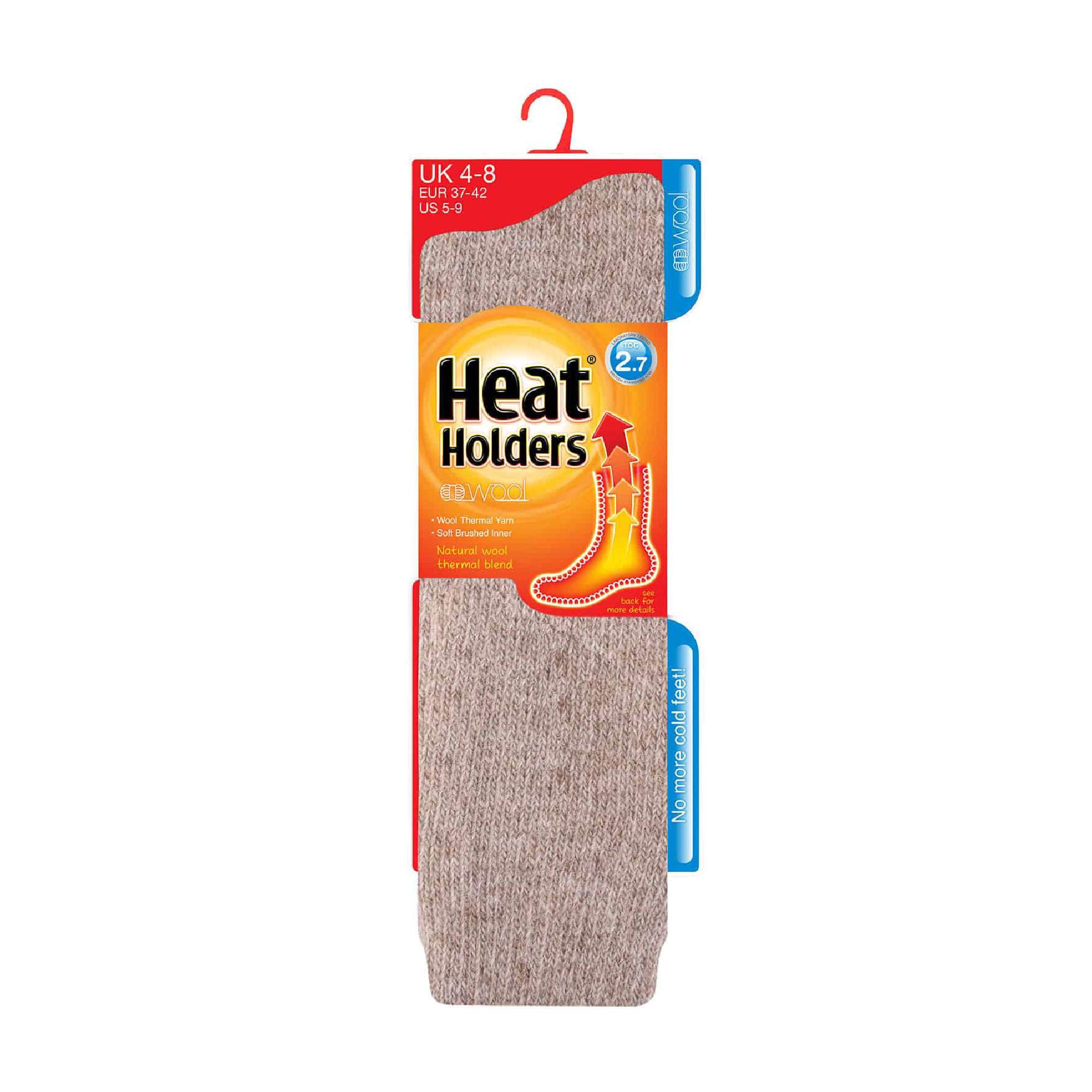 Ladies Extra Long 2.7 TOG Knee High Wool Rich Thermal Socks