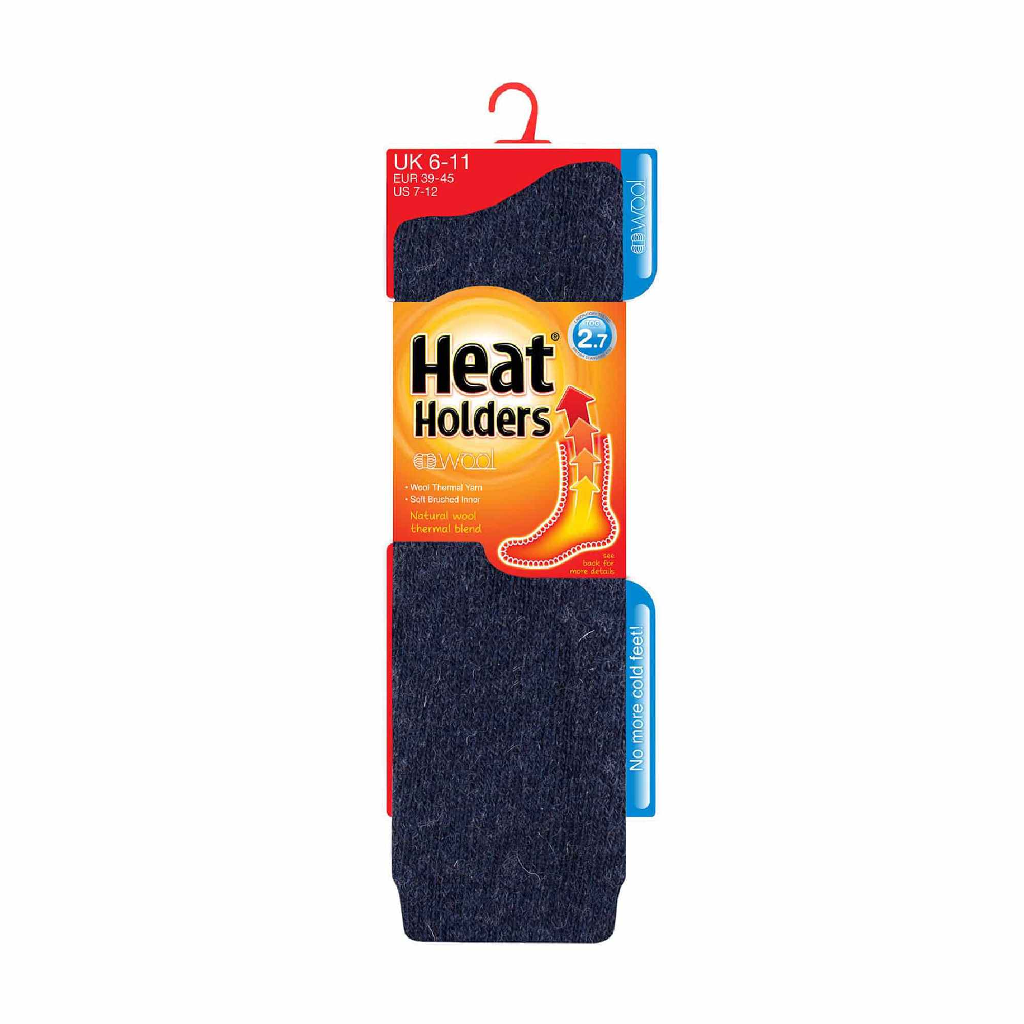 Mens Extra Long 2.7 TOG Knee High Wool Rich Thermal Socks