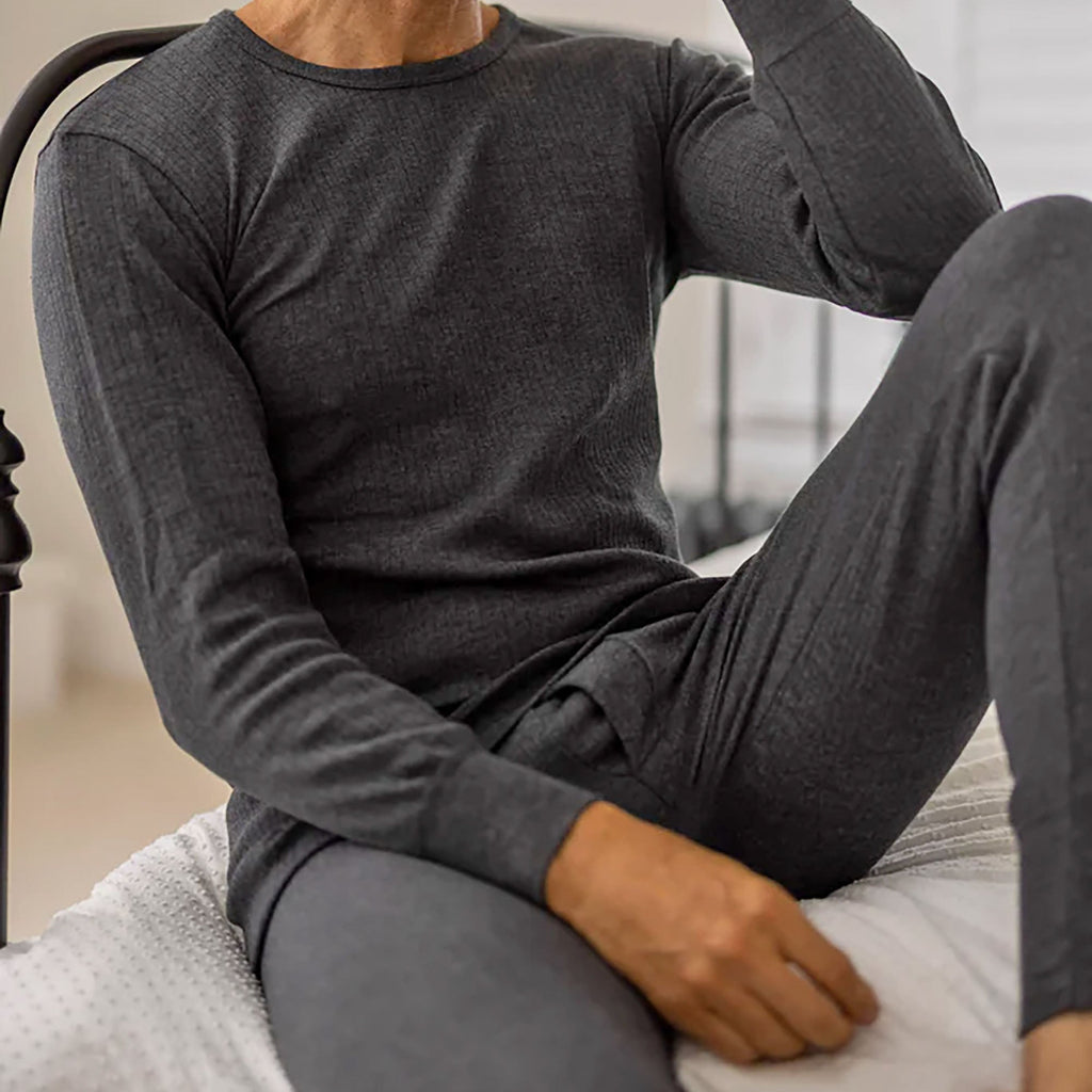 Mens Cotton Thermal Underwear Bottoms Long Johns