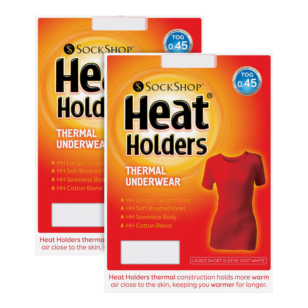 2 Pack Ladies Short Sleeve Thermal Top for Winter