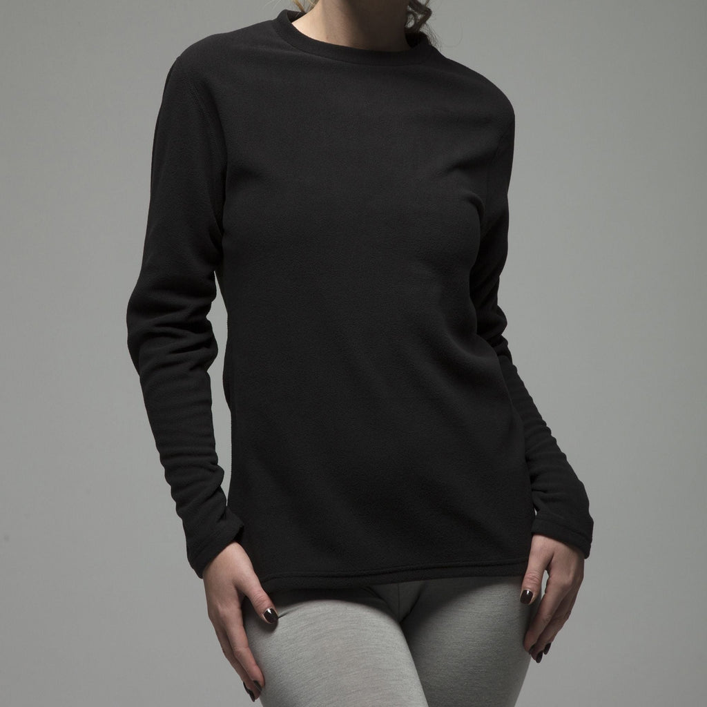 Ladies Fleece Lined Base Layer Thermal Long Sleeve Top