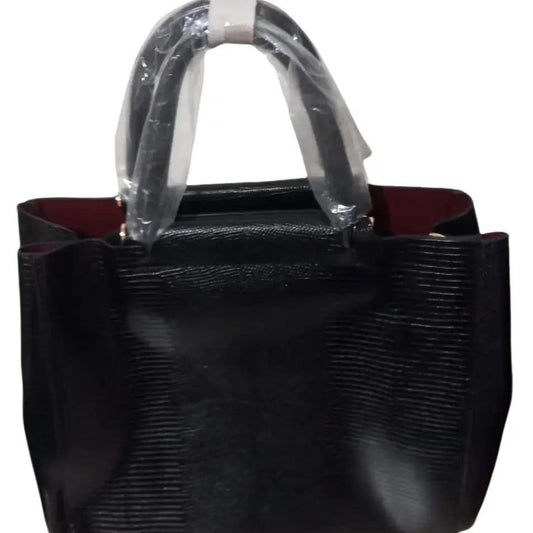 Leather effect handbag with removable shoulder 6627