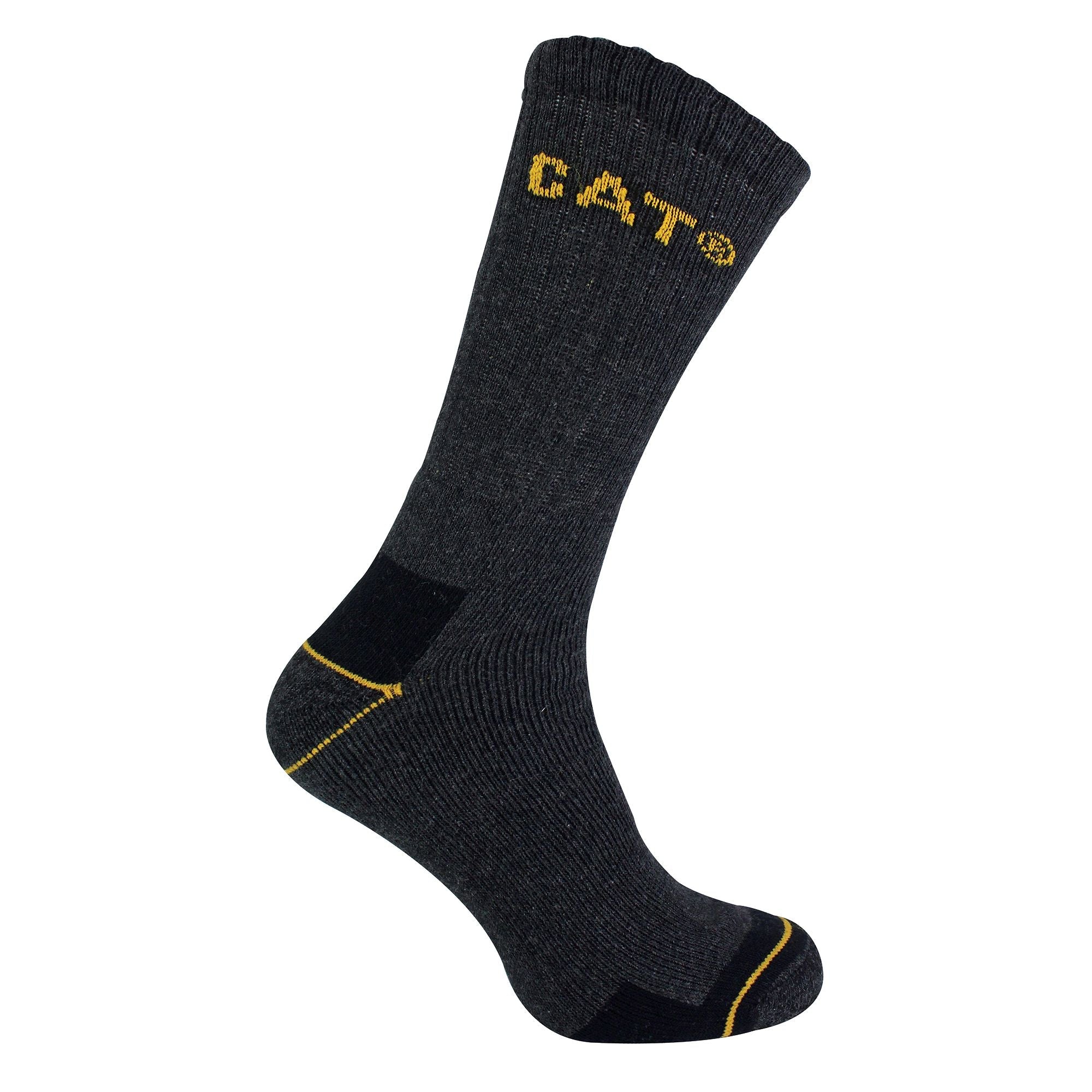 Mens 3 Pack Real Work Socks with Cushioned Heel & Toe