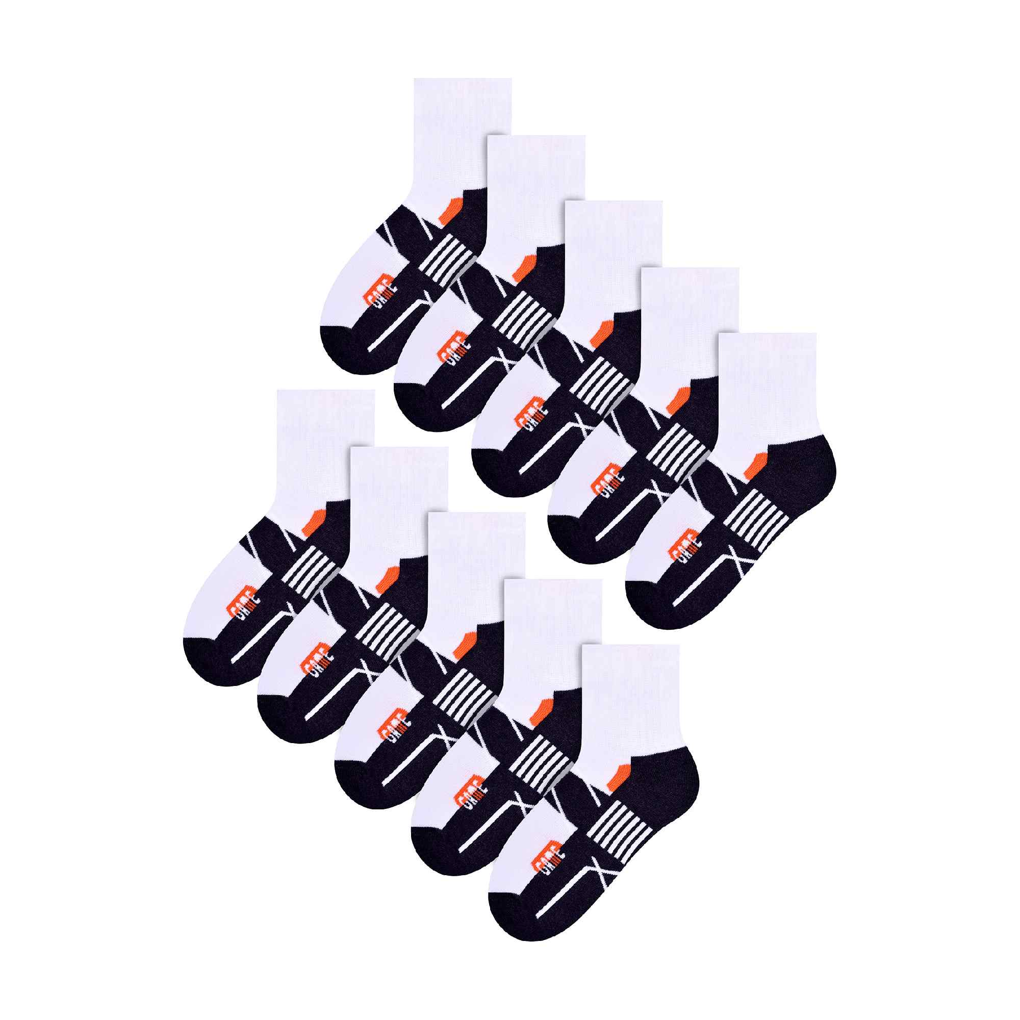 10 Pack Kids Value Pack Sport Socks (3 Sizes)