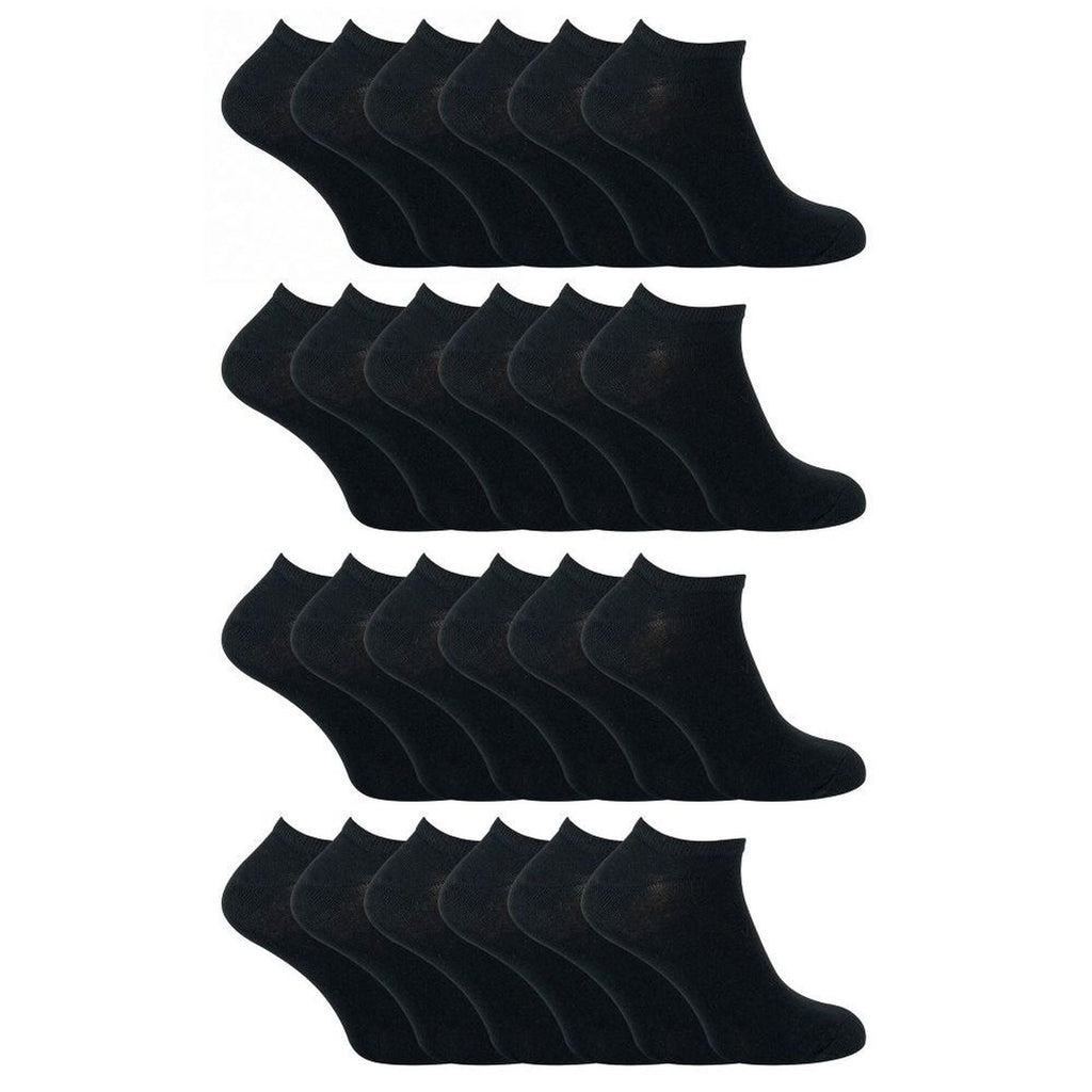 Kids Soft Cotton Breathable Trainer Socks (Multipack Options)