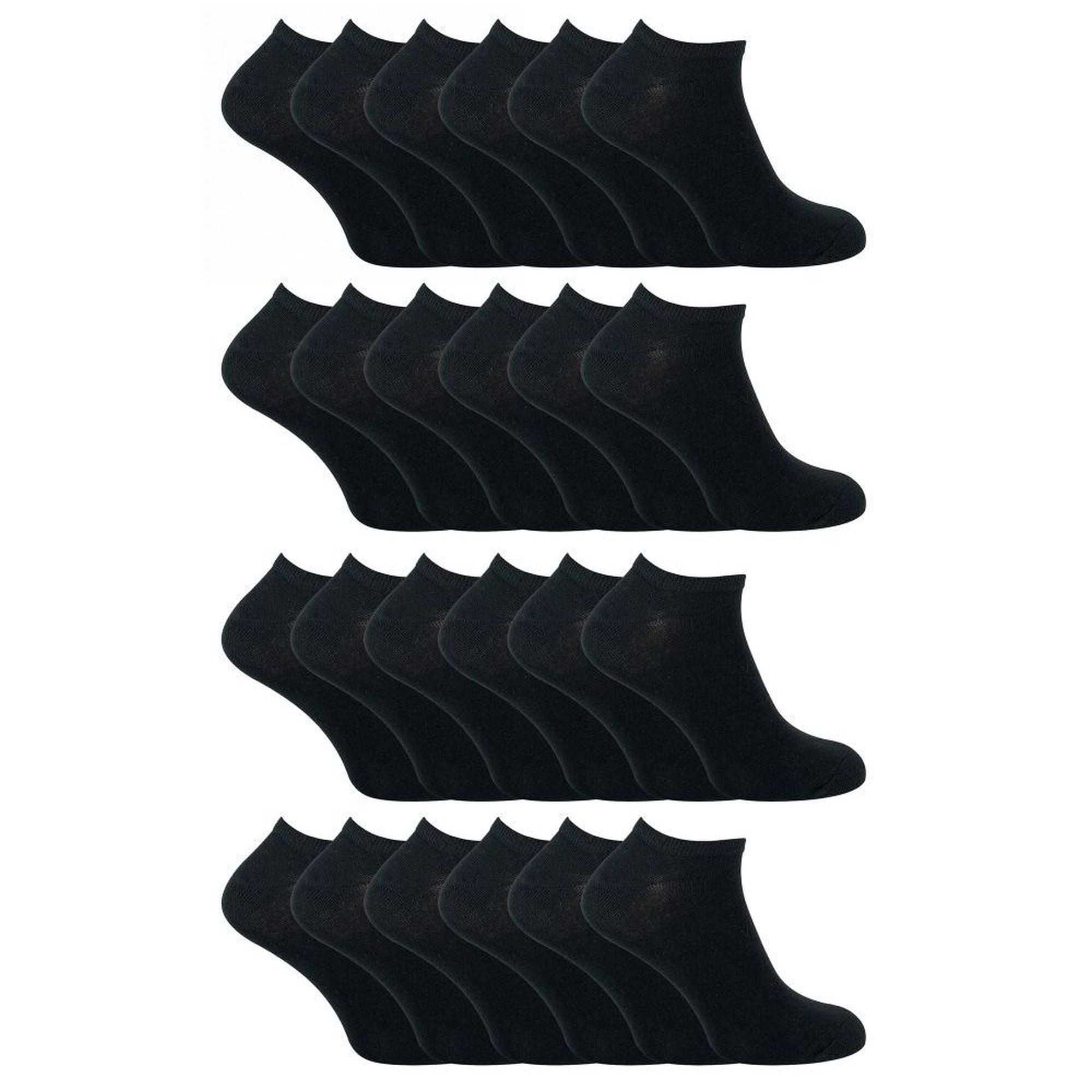 Kids Soft Cotton Breathable Trainer Socks (Multipack Options)