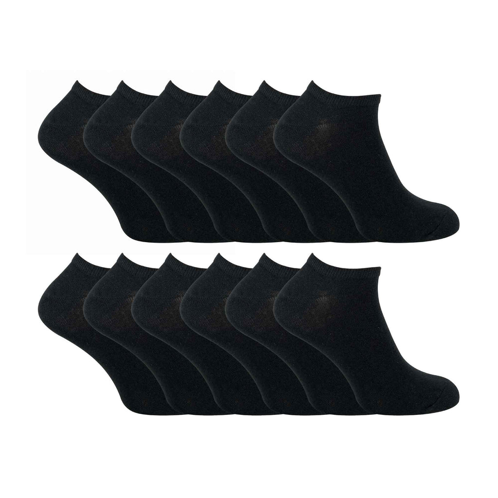 Mens Cotton Low Cut Trainer Socks (Multipack Options)