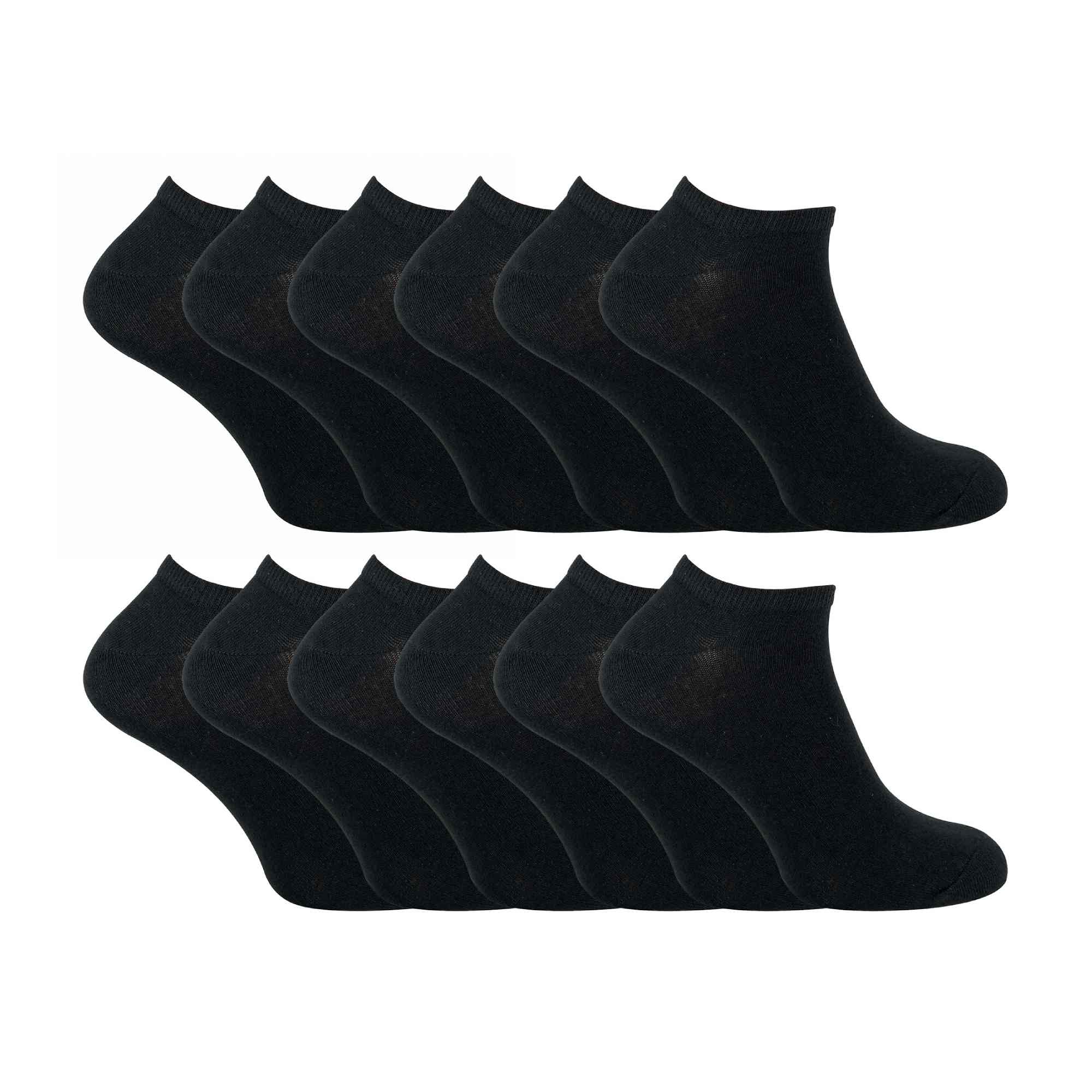 Mens Cotton Low Cut Trainer Socks (Multipack Options)
