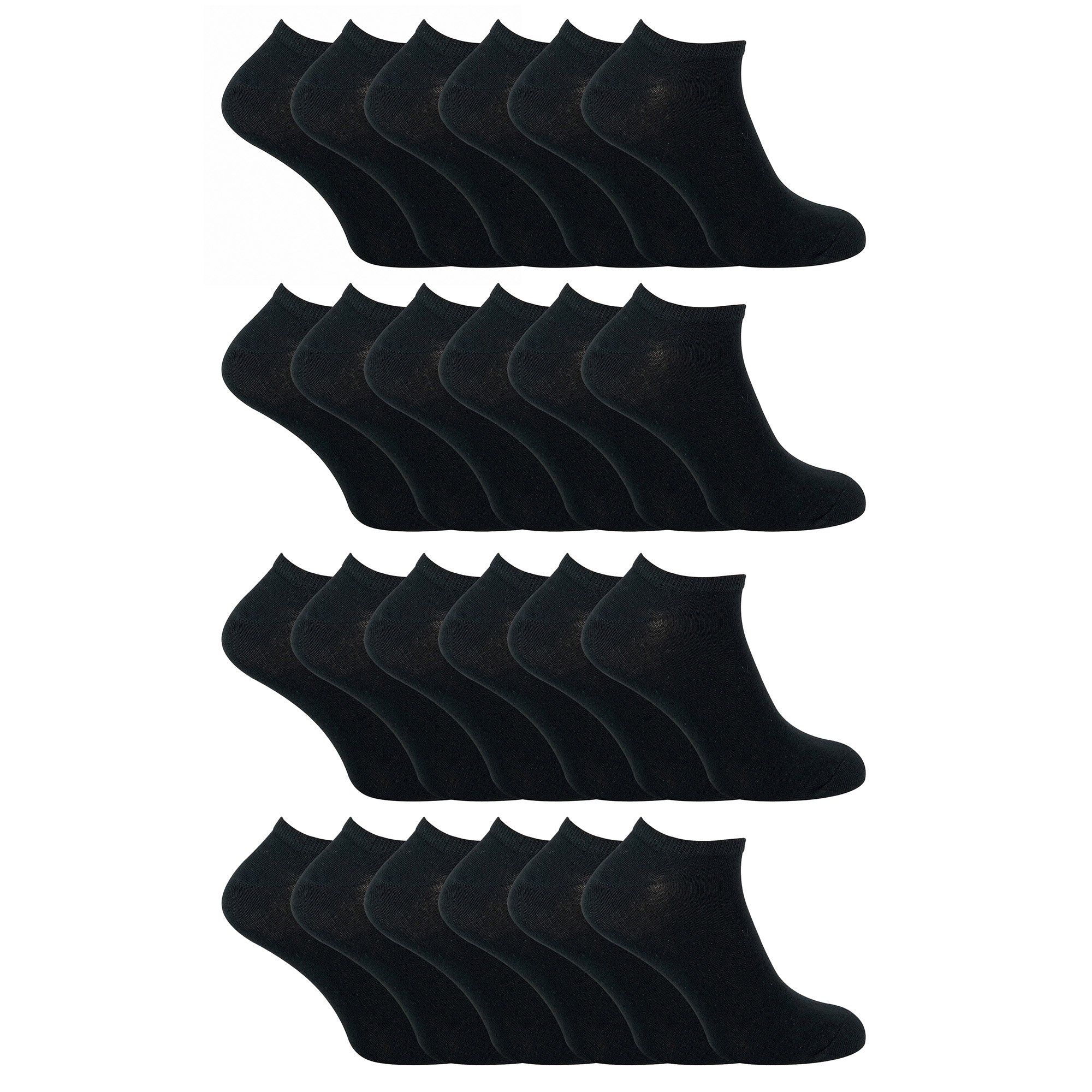 Mens Cotton Low Cut Trainer Socks (Multipack Options)