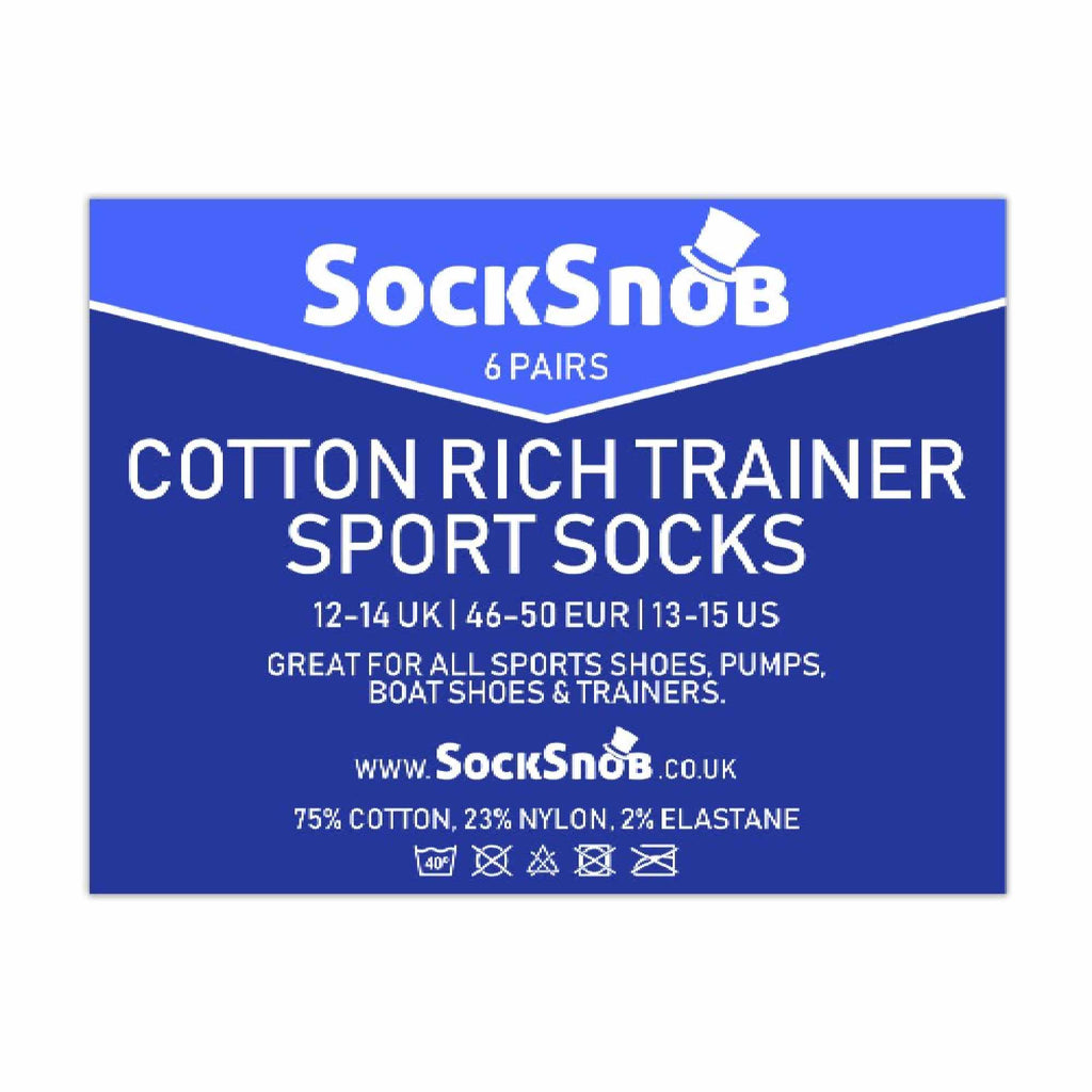 Mens Cotton Low Cut Trainer Socks (Multipack Options)