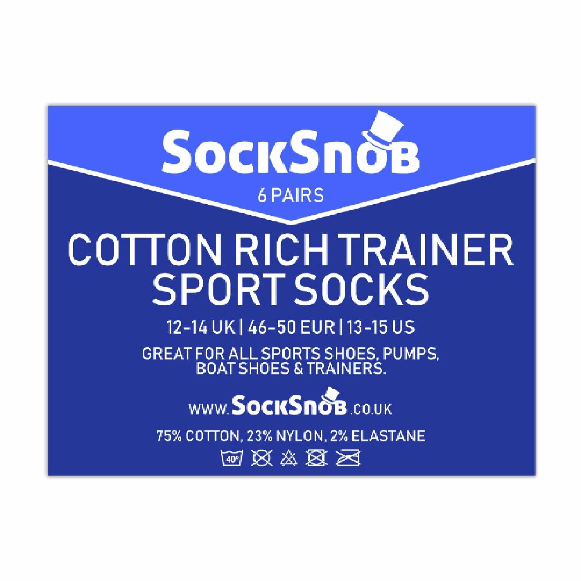 Mens Cotton Low Cut Trainer Socks (Multipack Options)