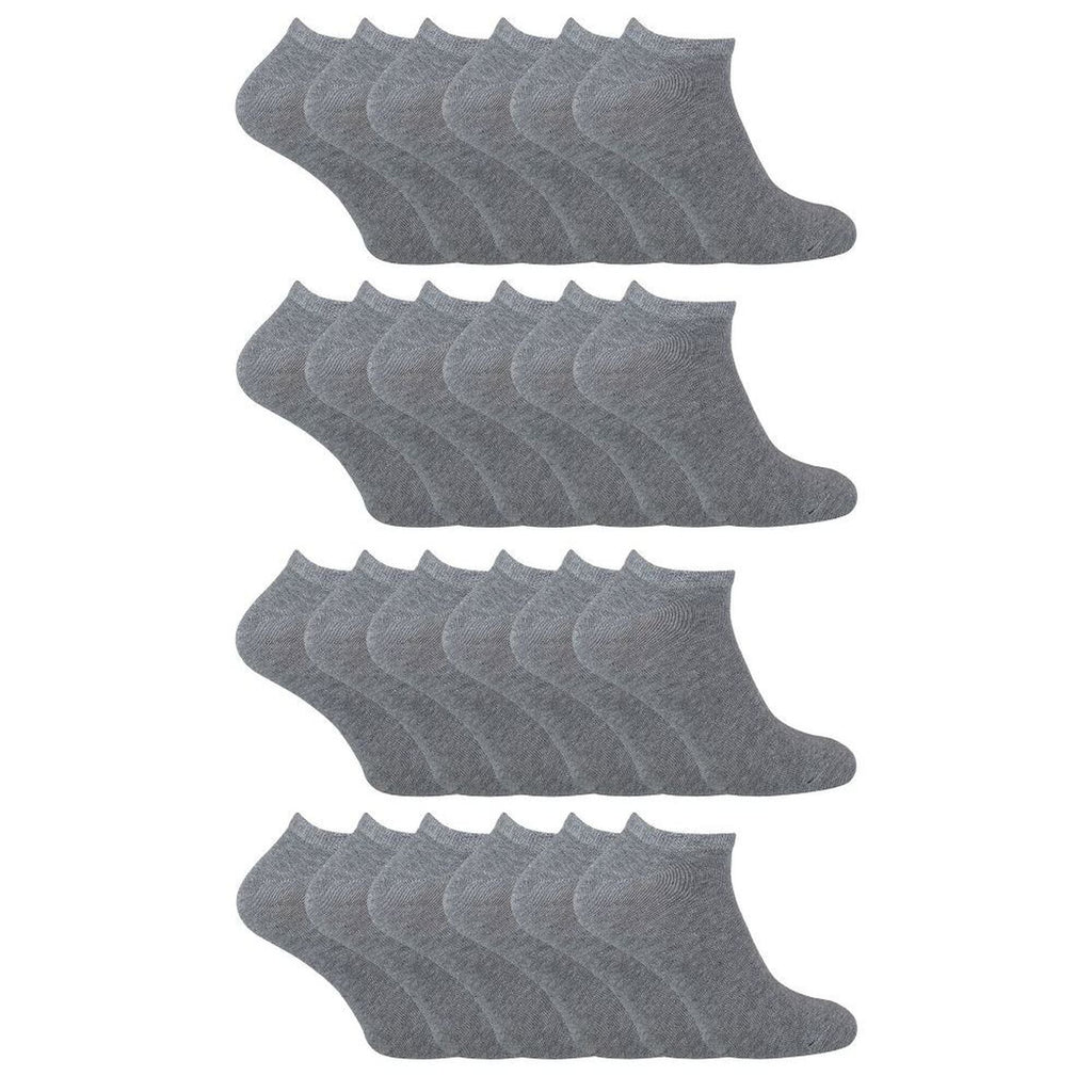 Kids Soft Cotton Breathable Trainer Socks (Multipack Options)
