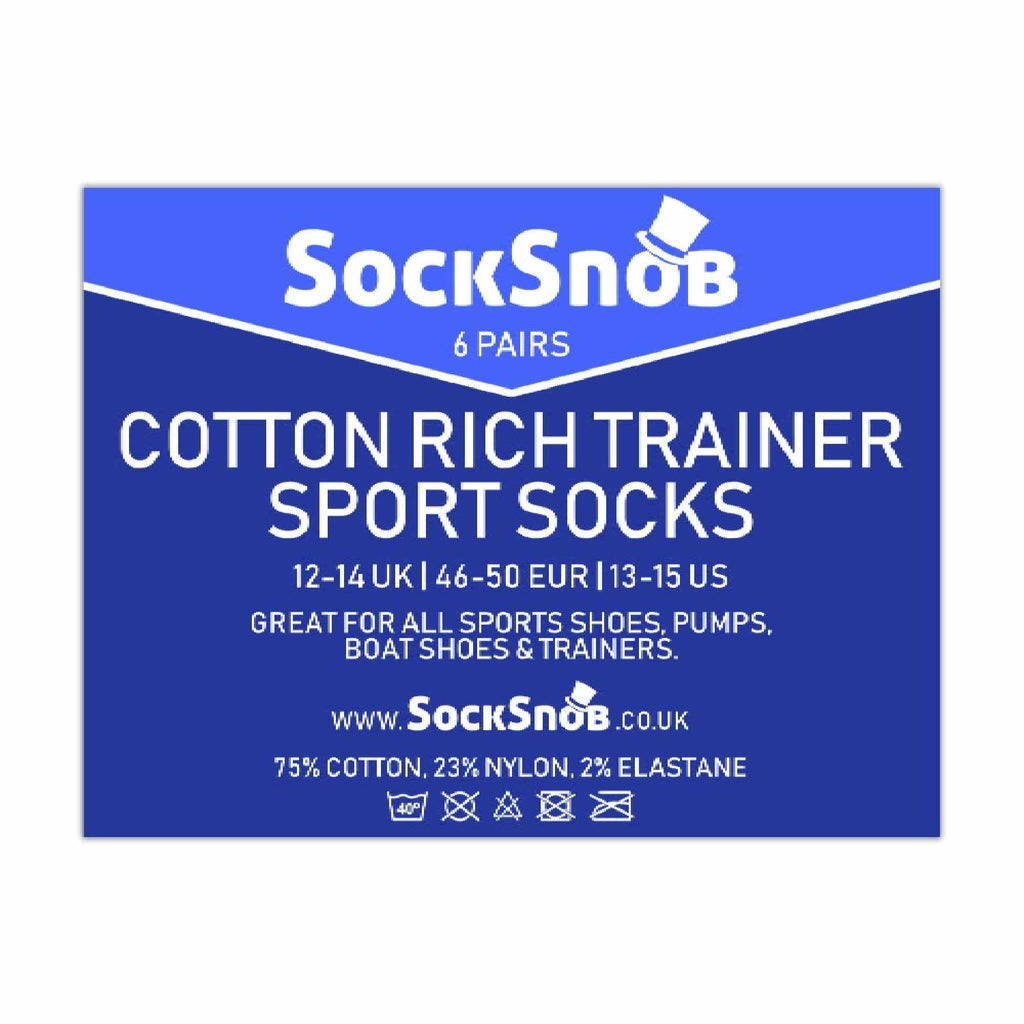 Mens Cotton Low Cut Trainer Socks (Multipack Options)