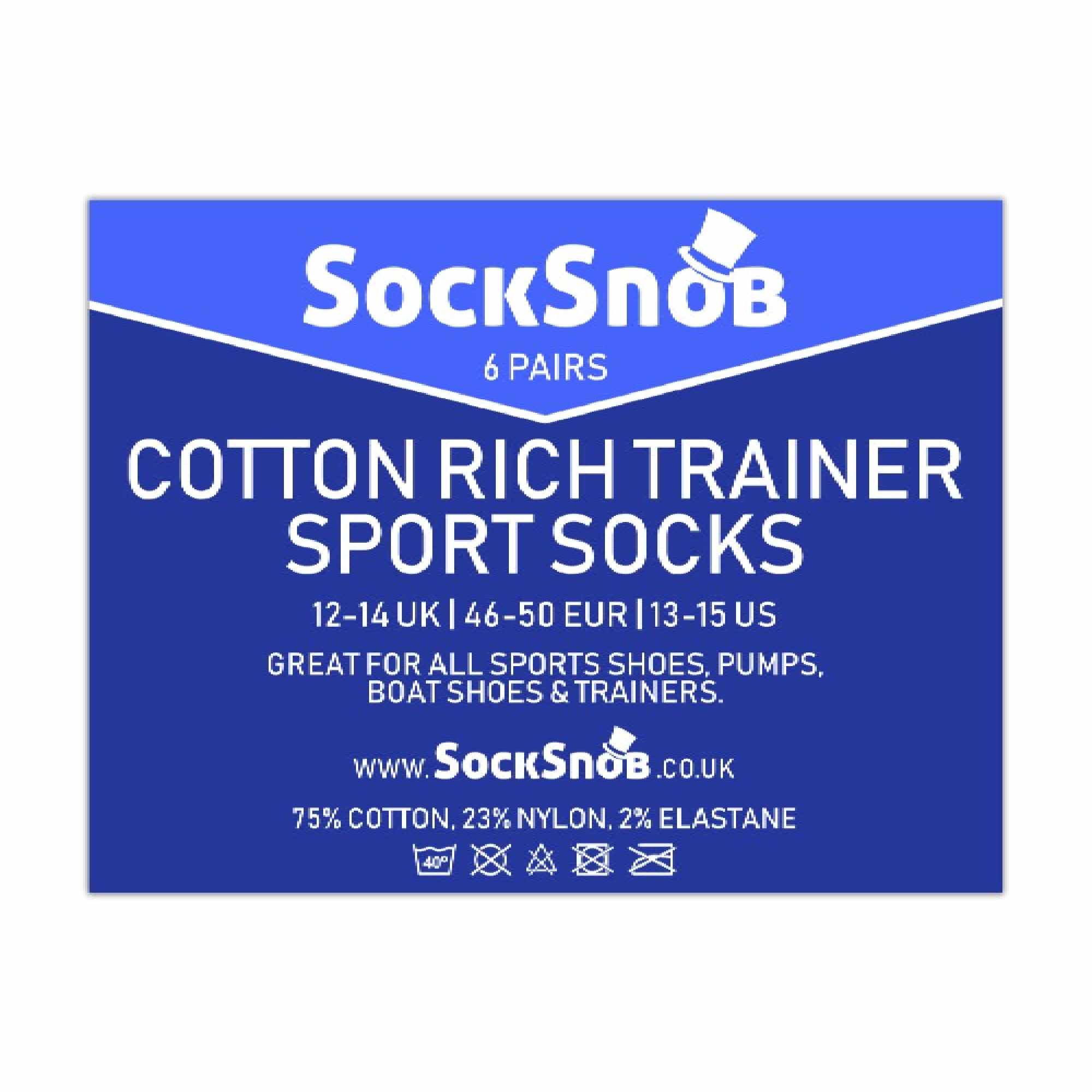 Mens Cotton Low Cut Trainer Socks (Multipack Options)