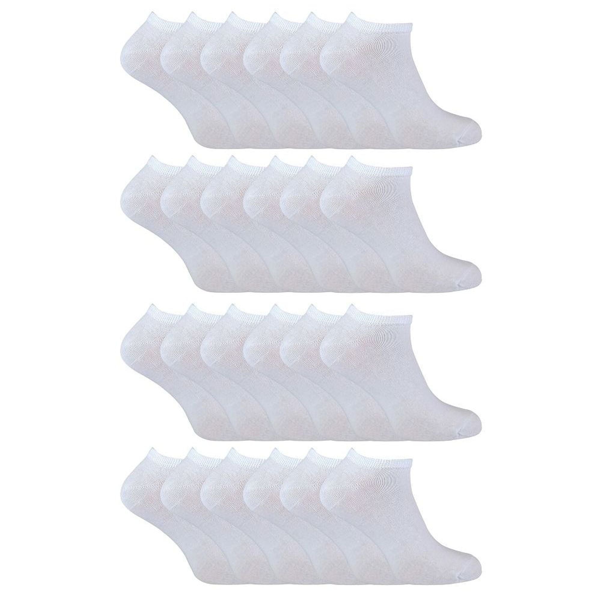 Kids Soft Cotton Breathable Trainer Socks (Multipack Options)