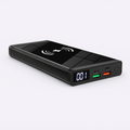 Wireless Power Bank 10000mAh | 20W PD + QC3.0 Fast Charging, 15W Wireless Charger with LED Display, 2 Inputs & 4 Outputs for iPhone, Samsung, Huawei, iPad, Headsets