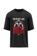 XAPE Chest Day Oversized Tee - Black