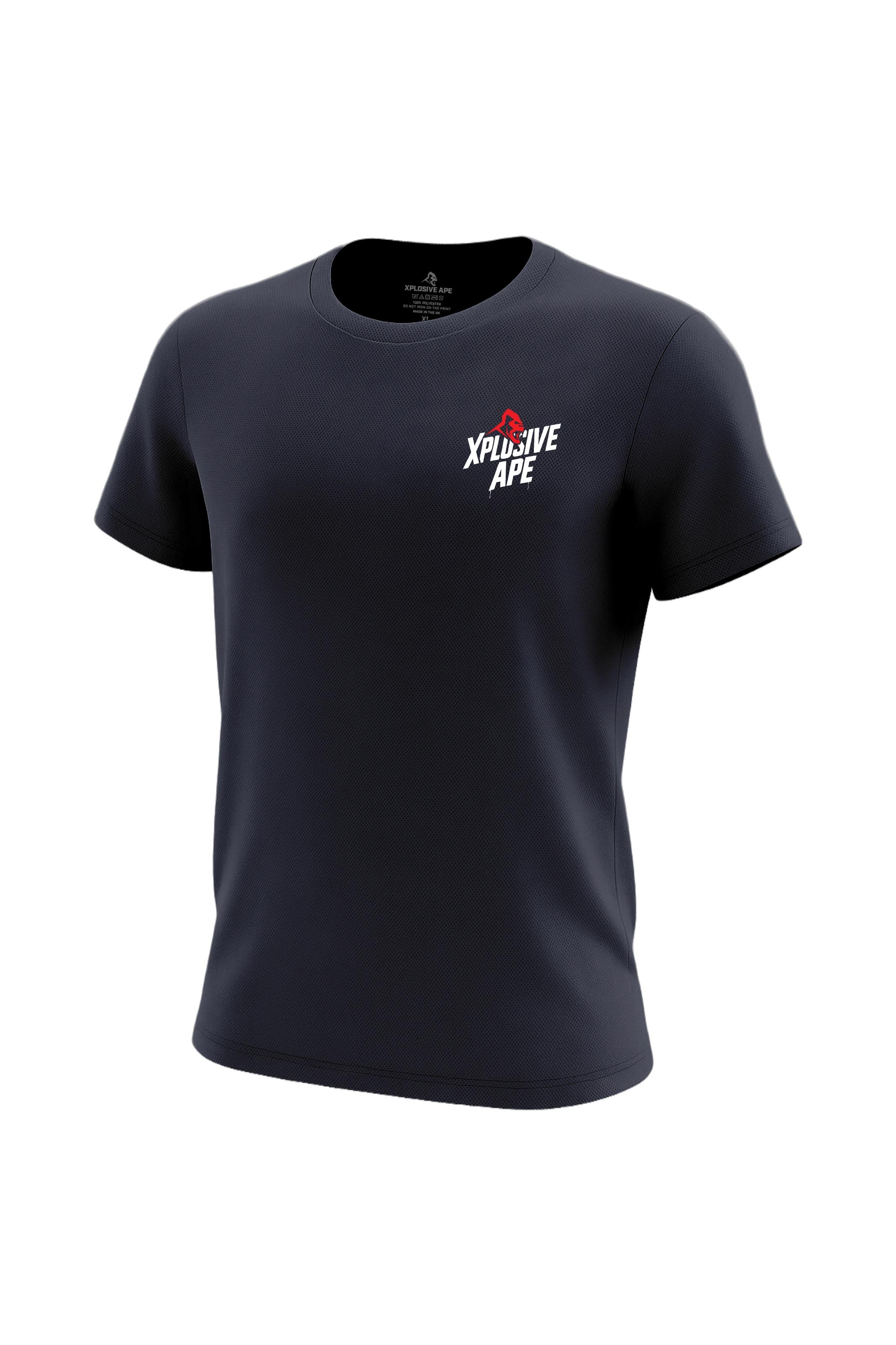 XAPE Classic Stencil Logo X Tech Tee - Navy