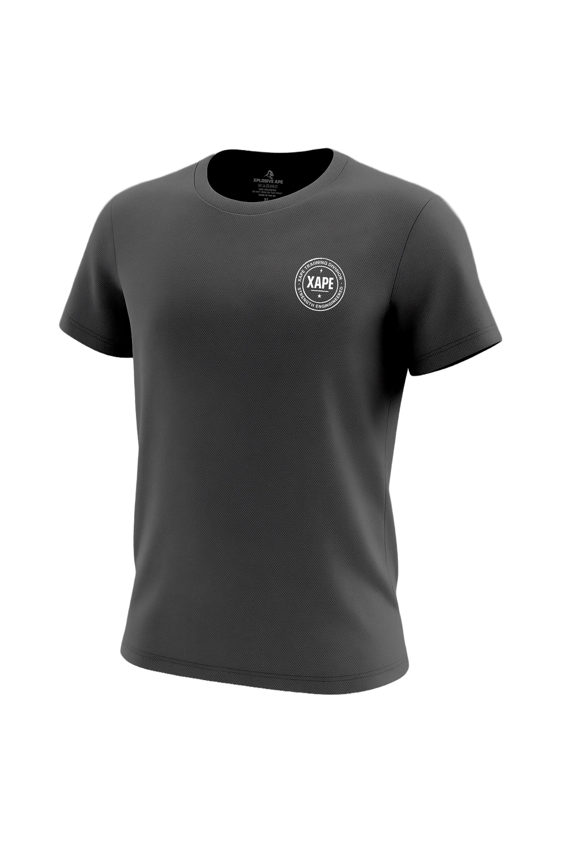 XAPE Classic Badge Logo X Tech Tee - Charcoal