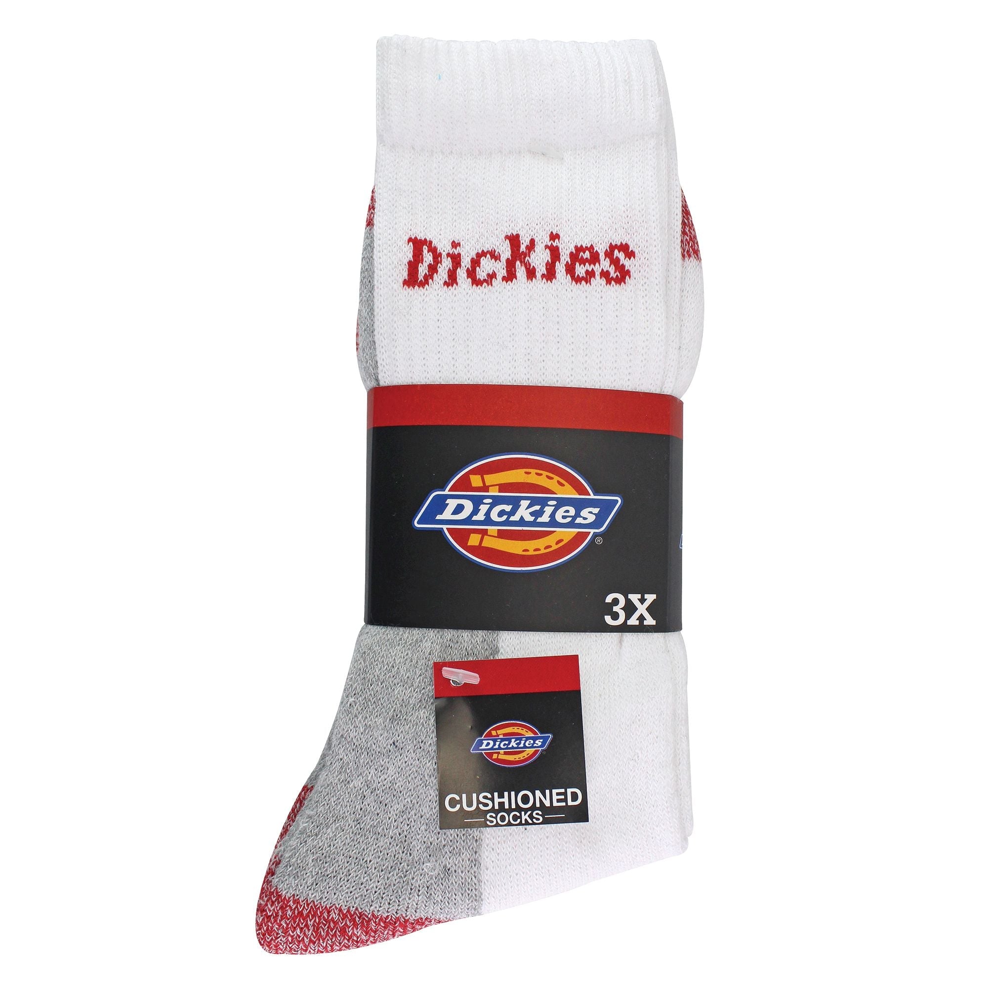 Mens 3 Pack Cushioned Work Socks