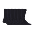 6 Pack Mens Plain Soft Cotton Everday Black Socks