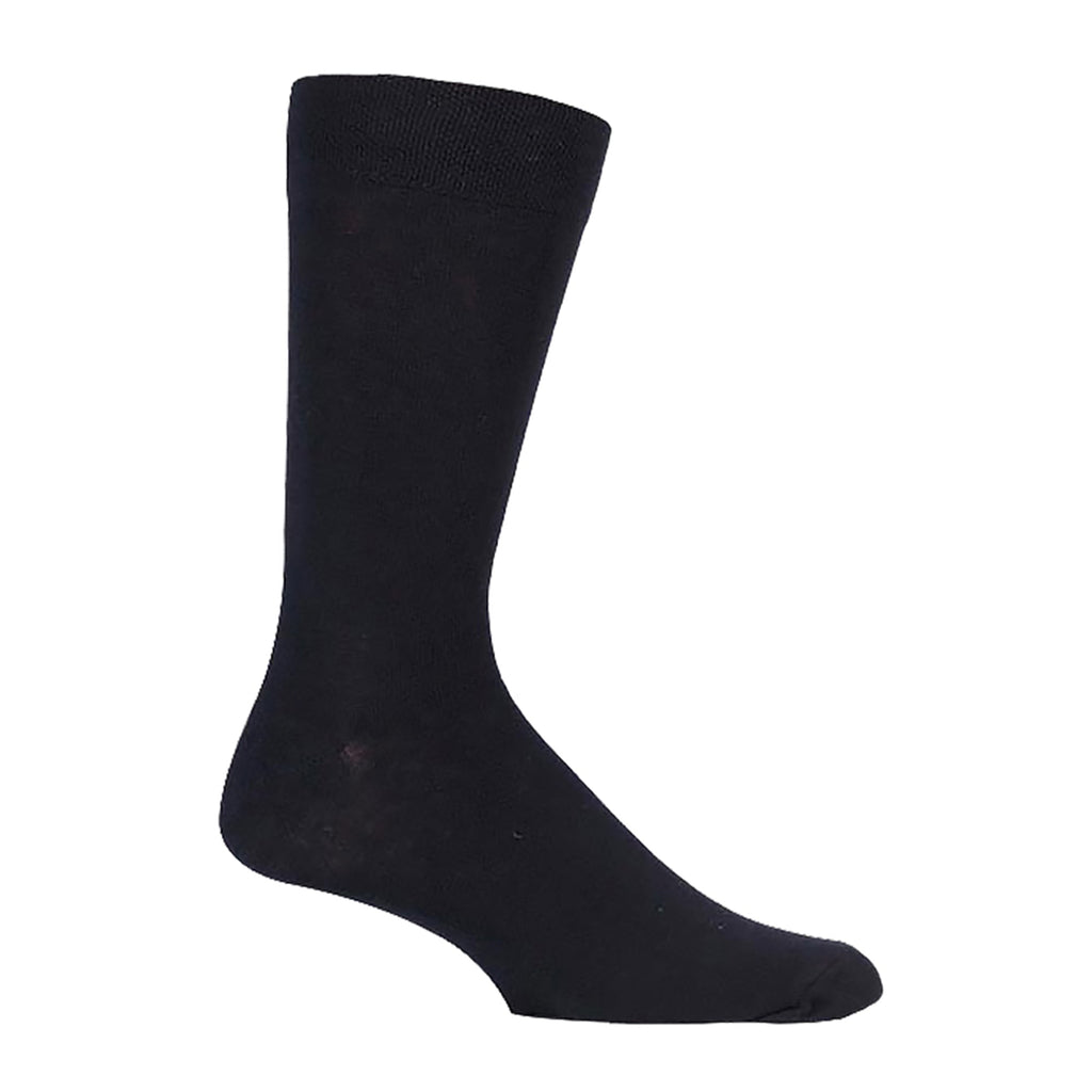 6 Pack Mens Plain Soft Cotton Everday Black Socks