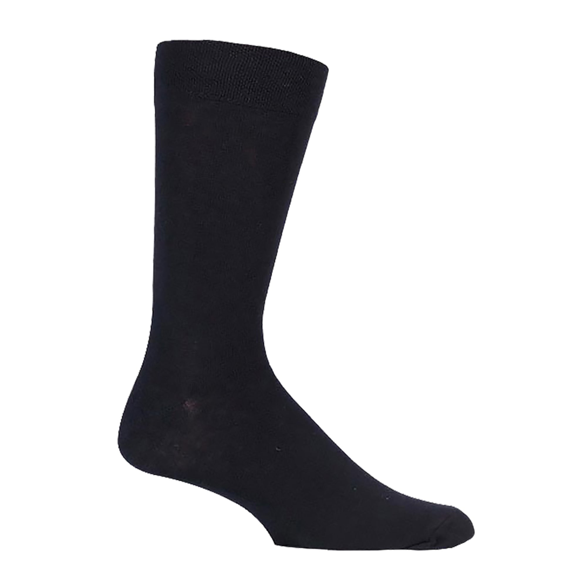 6 Pack Mens Plain Soft Cotton Everday Black Socks