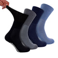 4 Pack Bamboo Diabetic Socks With Grips for Men and Women
