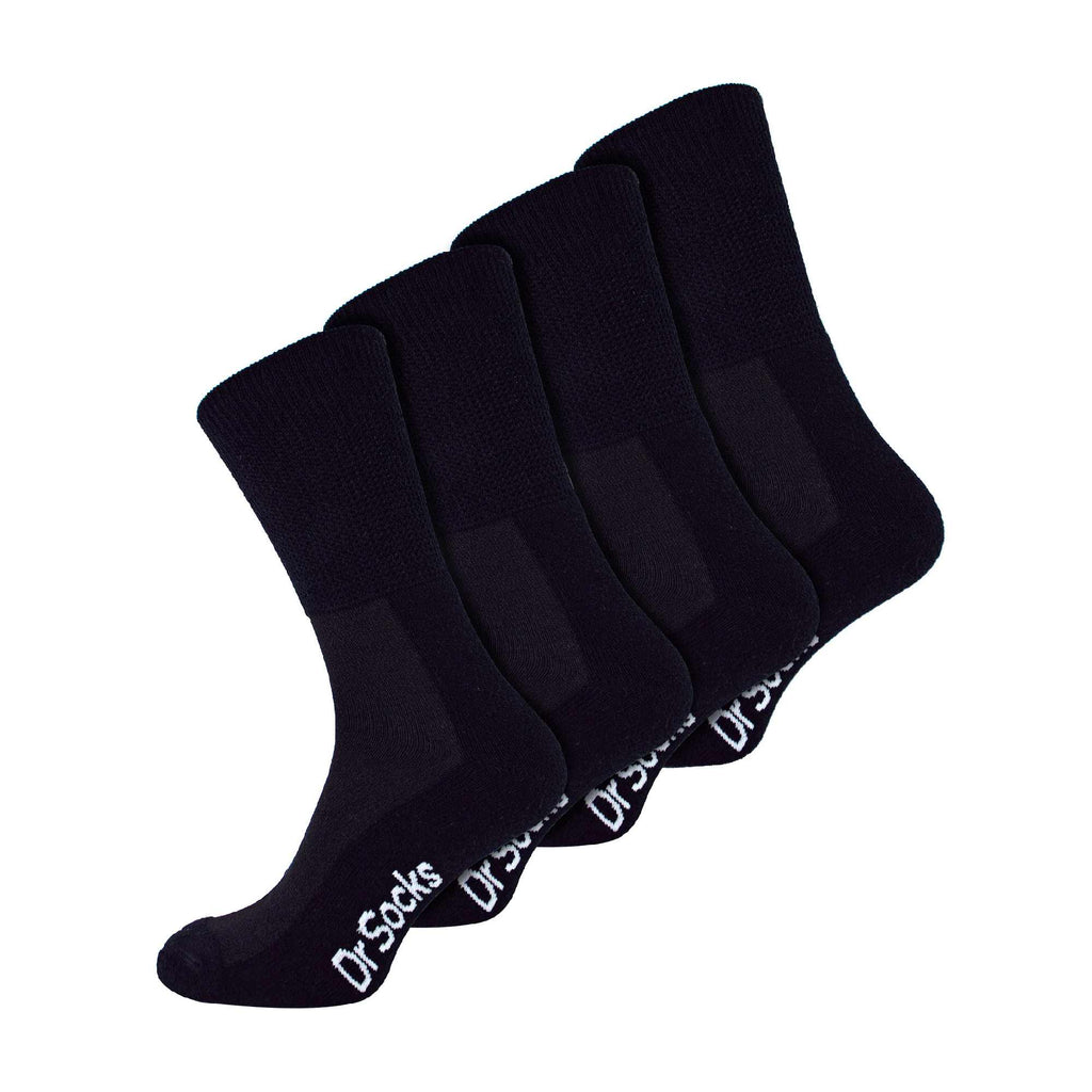 4 Pack Extra Wide Non Elastic Bamboo Diabetic Socks