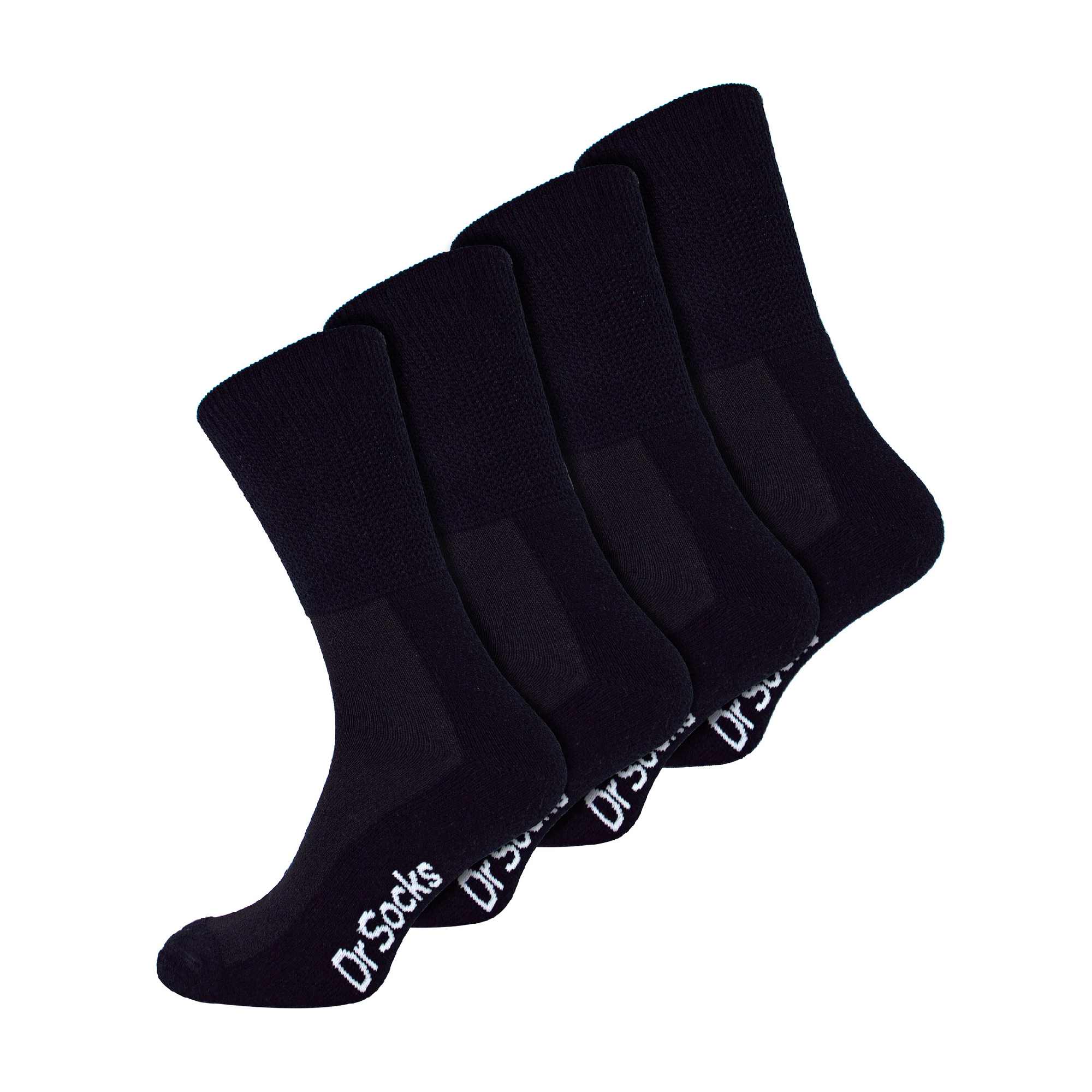 4 Pack Extra Wide Non Elastic Bamboo Diabetic Socks