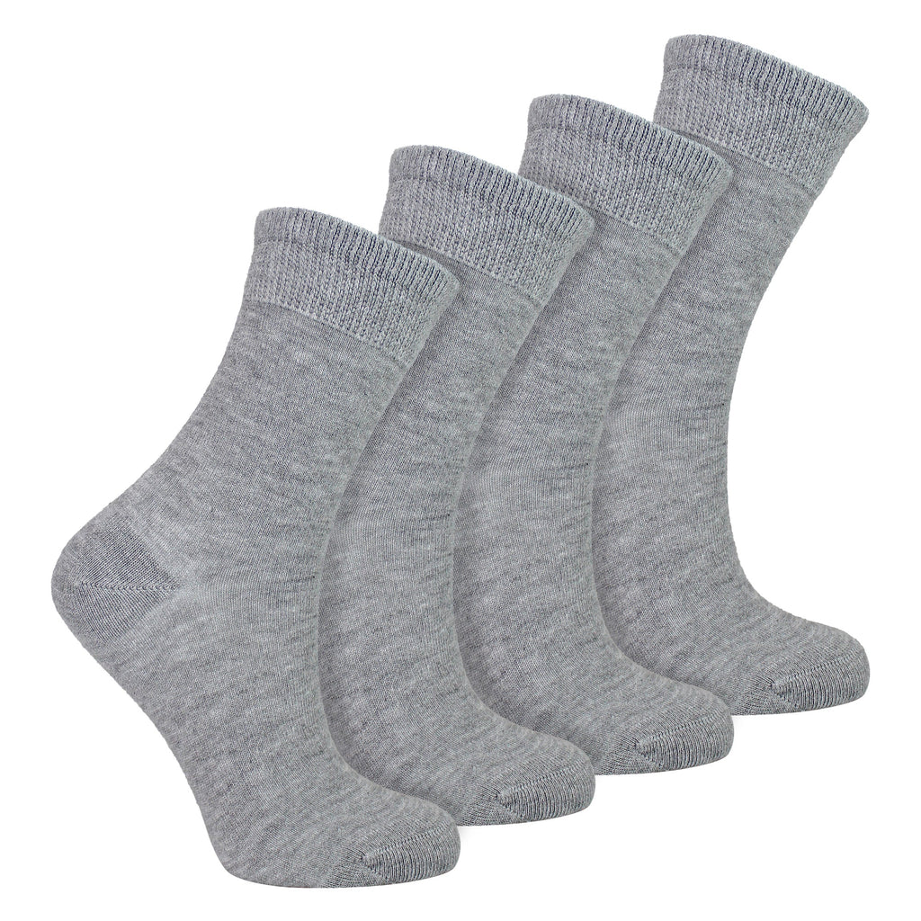 4 Pack Kids Boys Girls Bamboo Sensory Socks Soft Breathable Comfort Fit