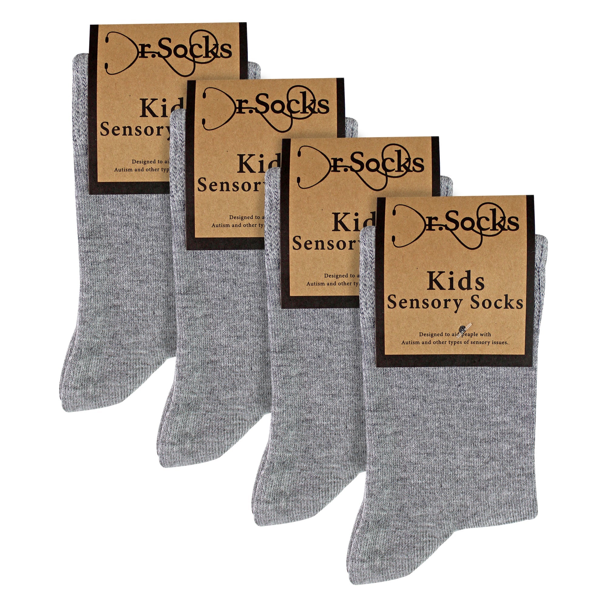 4 Pack Kids Boys Girls Bamboo Sensory Socks Soft Breathable Comfort Fit