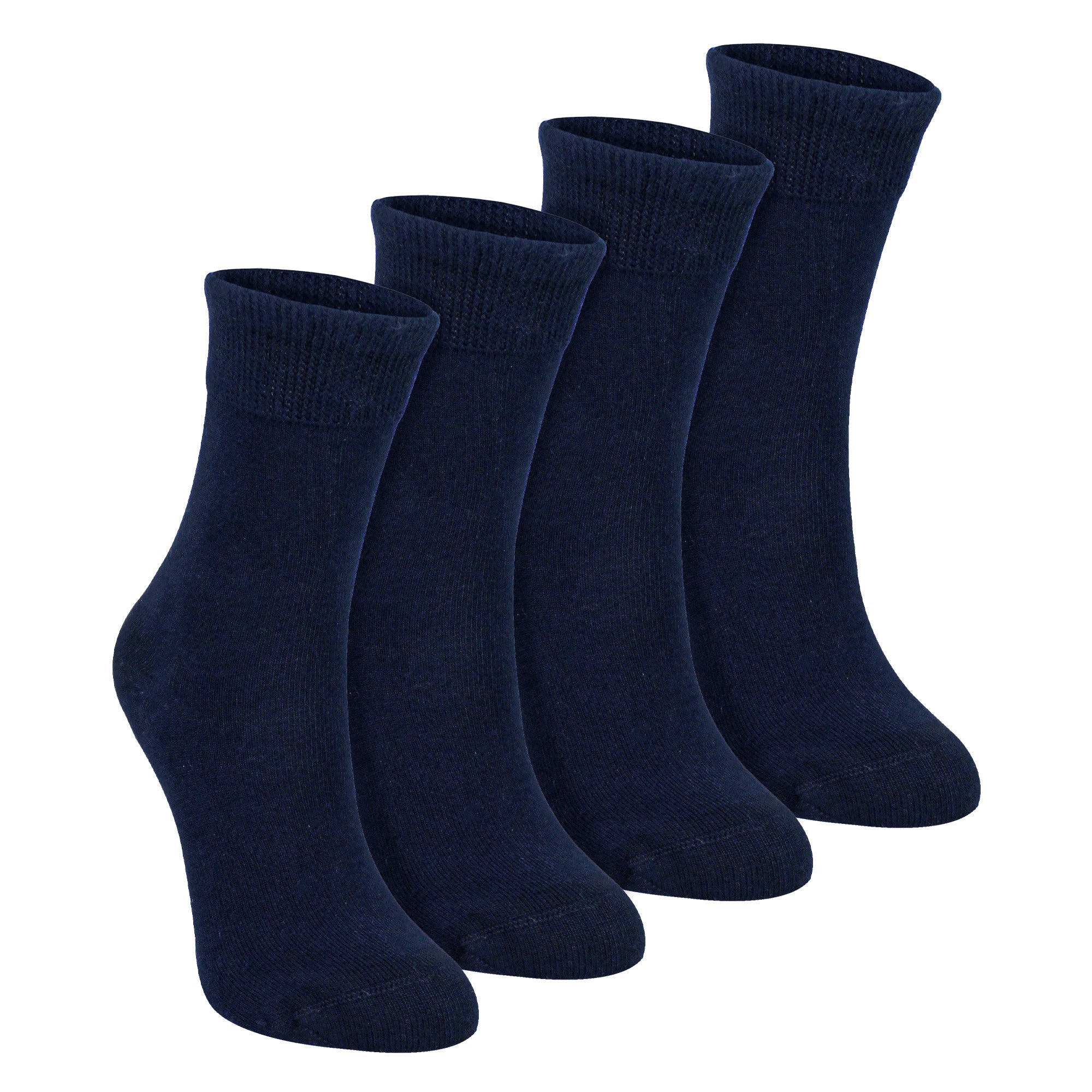 4 Pack Kids Boys Girls Bamboo Sensory Socks Soft Breathable Comfort Fit