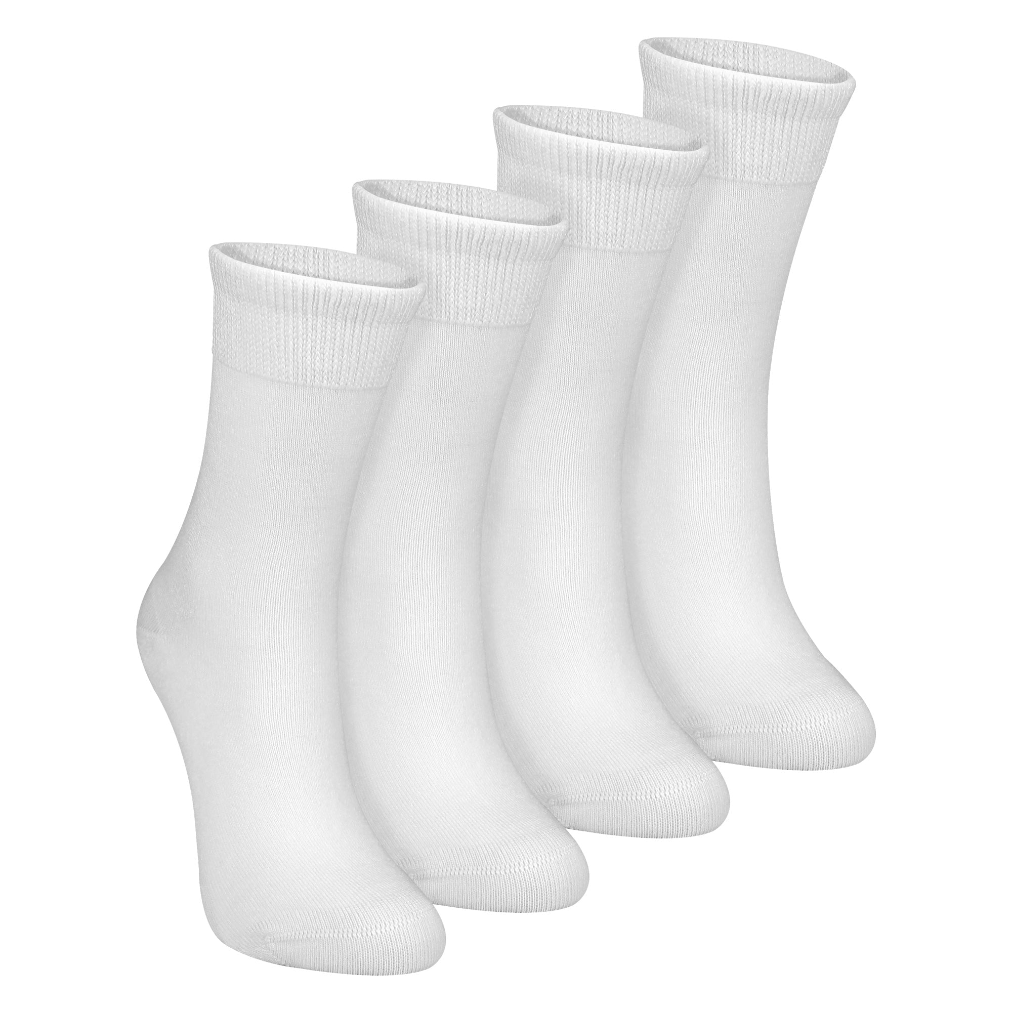 4 Pack Kids Boys Girls Bamboo Sensory Socks Soft Breathable Comfort Fit
