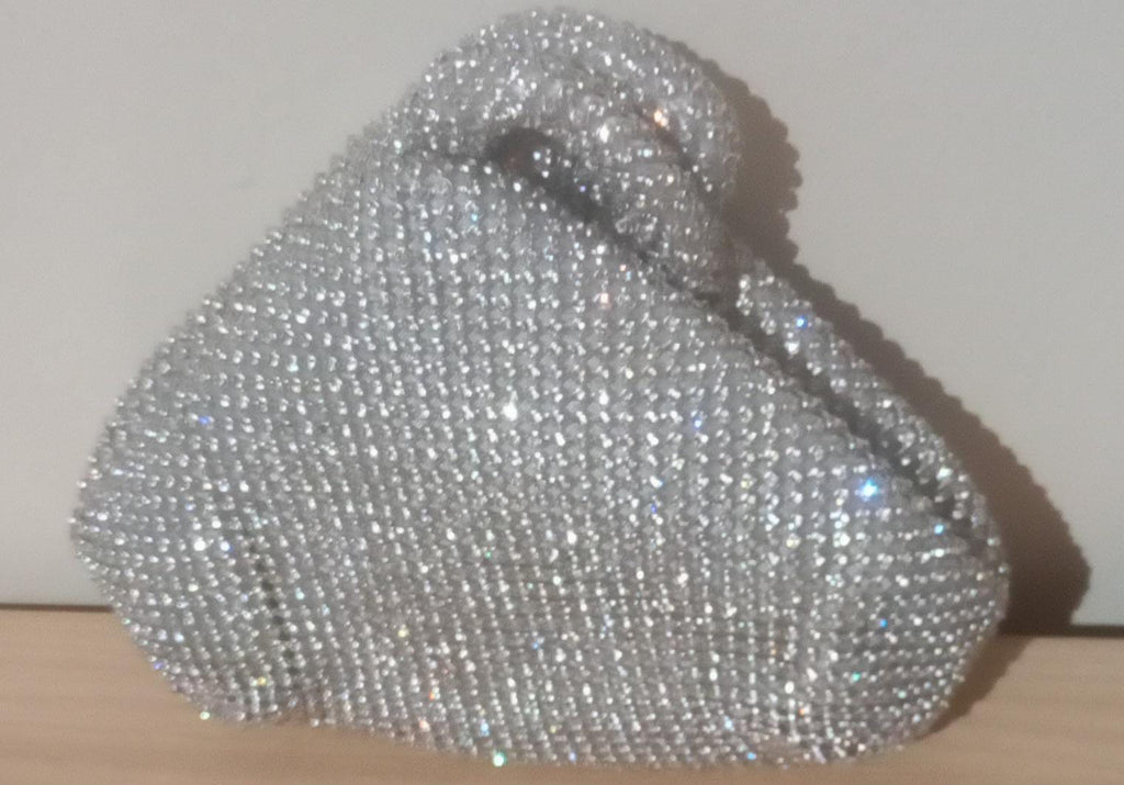 Evening Bag Decorated with Rhinestones