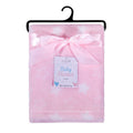 FB55 BABY BLANKET PINK STARS